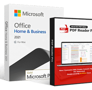 Microsoft Office 2021 Home & Business for Mac + PDF Reader Pro